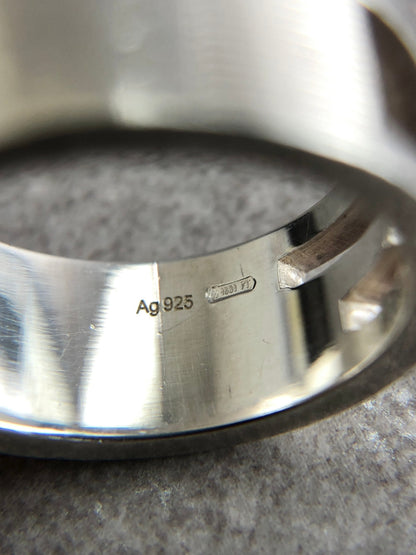 GUCCI G Motif SILVER925 Ring Silver Vintage 6wsydd