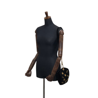 CELINE Chain Shoulder bag Black Vintage a7wb8n