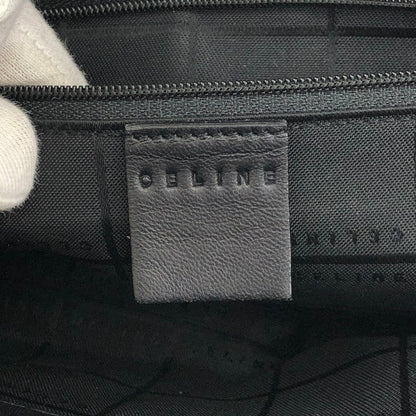 CELINE Logo Embossed Totebag Black Vintage khd67u