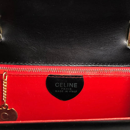 CELINE Gancini Handbag Black Vintage pvi8pi