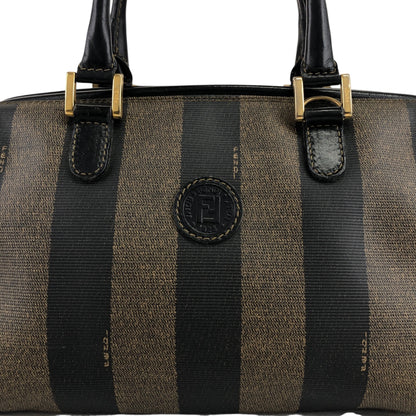 FENDI Pecan Two-way Small Boston bag Shoulder bag Brown×Black Vintage gyzceb