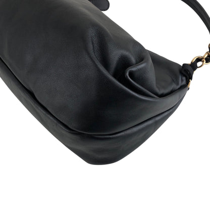 Salvatore Ferragamo Vala Ribbon Chain Shoulder bag Black Vintage j65jf8