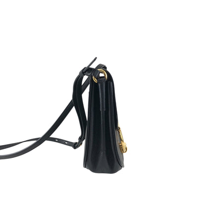 Salvatore Ferragamo Gancini Shoulder bag Black Vintage 3fyg65