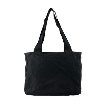 PRADA Tessuto Triangle Logo Totebag Black Vintage ztj777