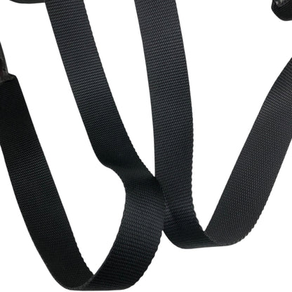 PRADA Tessuto Triangle Logo Front Buckle Backpack Black Vintage 3nkejc