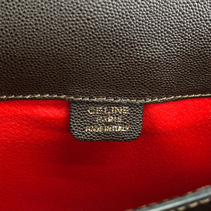 CELINE Gancini Handbag Brown Vintage jnvpdi