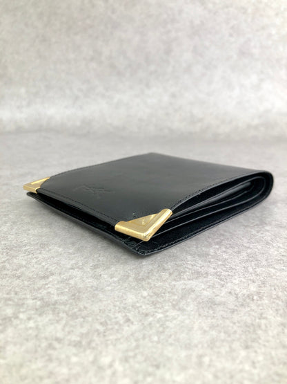 Yves Saint Laurent Folded Wallet Black Vintage w3zyzd