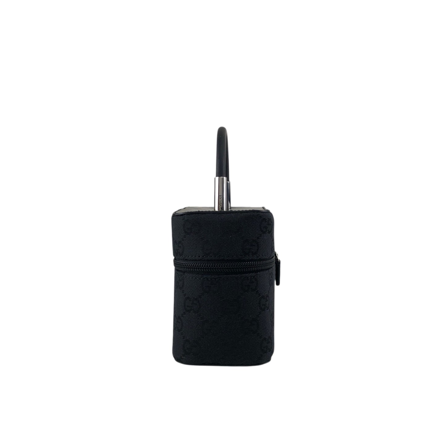 GUCCI GG Canvas Small Handbag Vanity bag Black Vintage ddp5pe