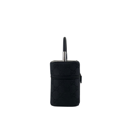 GUCCI GG Canvas Small Handbag Vanity bag Black Vintage ddp5pe