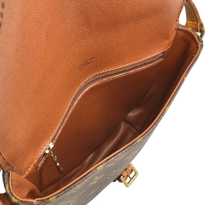 LOUIS VUITTON Monogram Shoulder bag Brown Vintage vdwefs