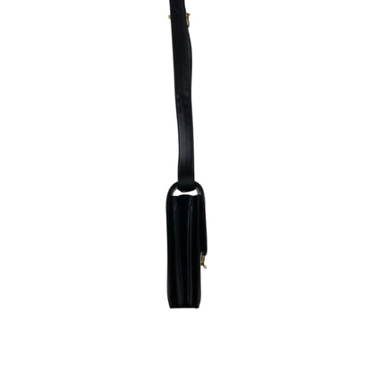 CELINE Horse Carriage Shoulder bag Black Vintage nwv32c