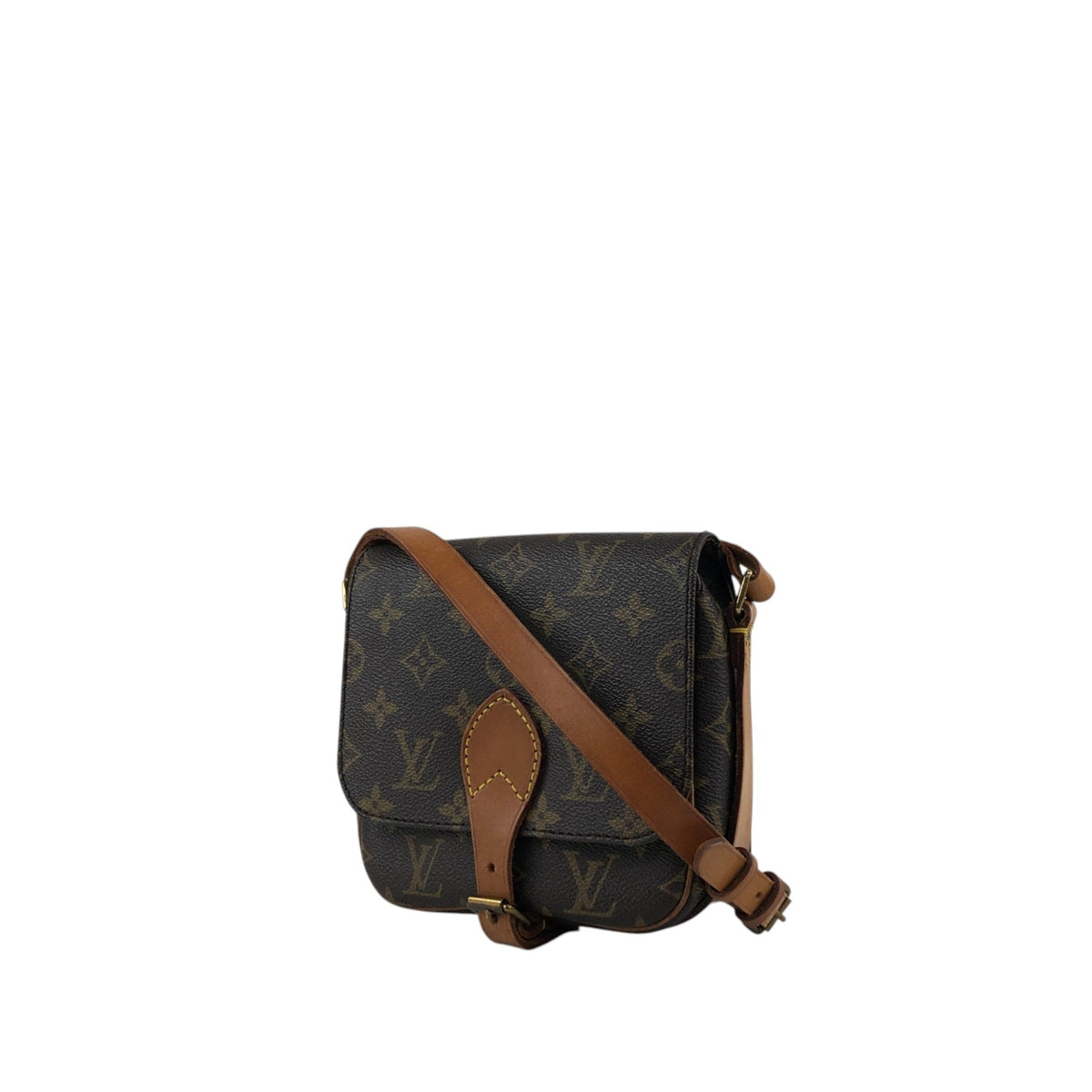 LOUIS VUITTON Monogram Shoulder bag Brown M51254 Vintage g6r5tz