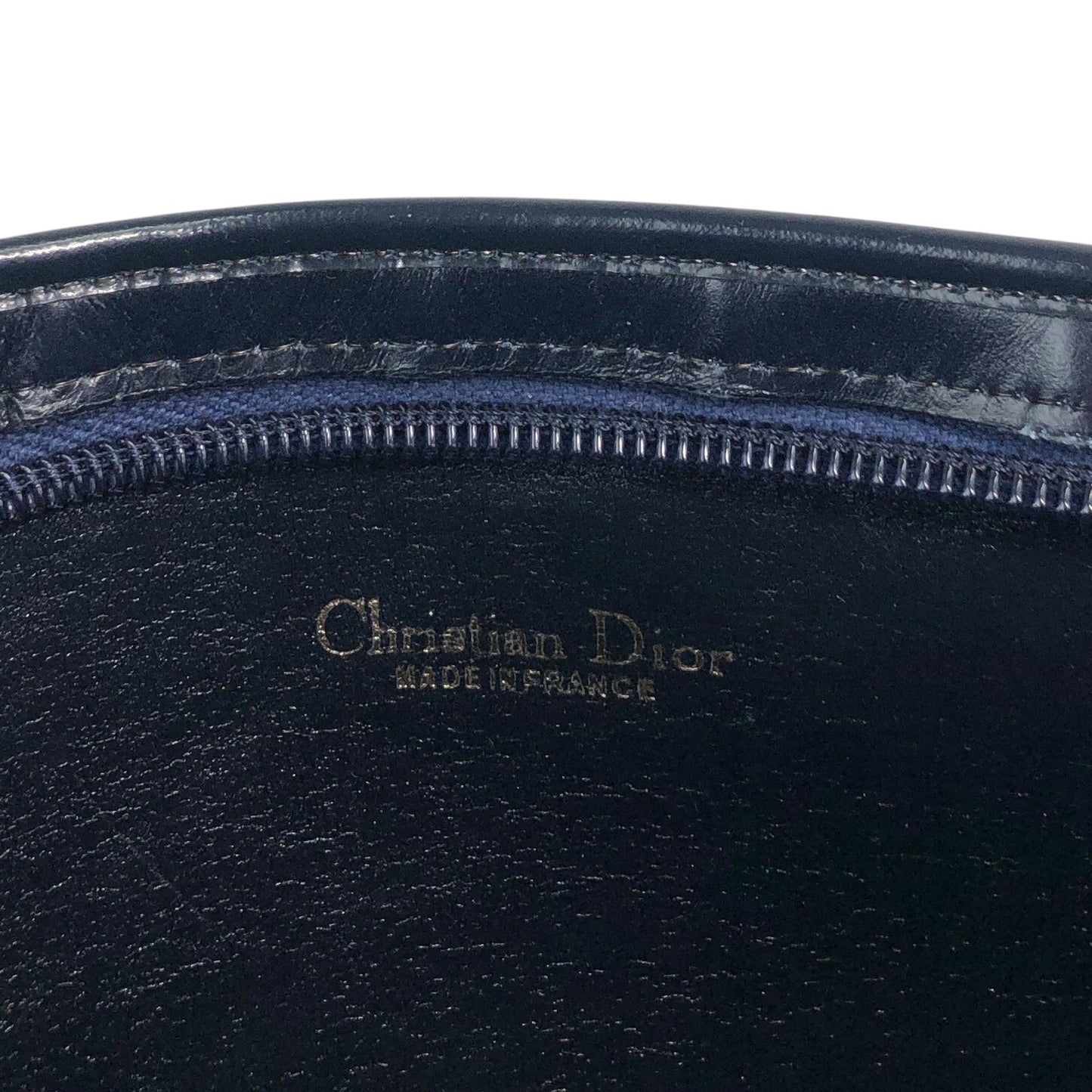Christian Dior Trotter Shoulder bag Navy Vintage 57rizh