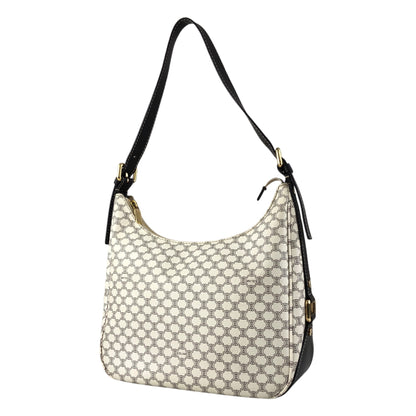 CELINE Macadam Shoulder bag White Vintage sf8jz2