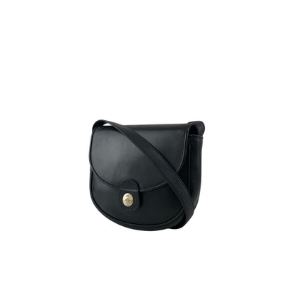 CELINE Triomphe Shoulder bag Black Vintage g3k6b3