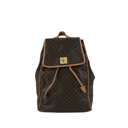 CELINE Macadam Gancini Backpack Brown Vintage sgrzzt