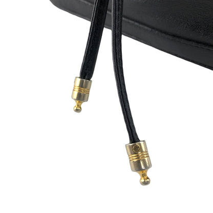 CELINE Blason Drawstring Shoulder bag Black Vintage 2vim3n