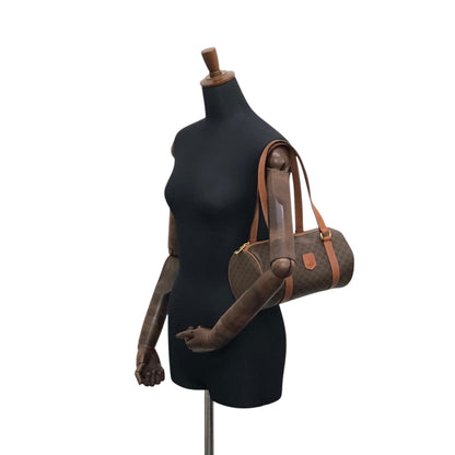 CELINE Macadam Blason Handbag Brown Vintage vph6bt