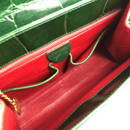 CELINE Chain Shoulder bag Green Vintage dwbc7x