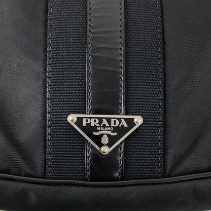 PRADA Tessuto Triangle Logo Shoulder bag Black Vintage prm6ap