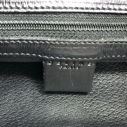 CELINE Macadam Round Handle Handbag Black Vintage dx7xai
