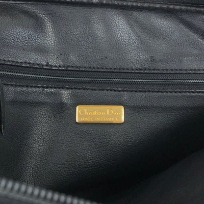 Christian Dior CD Logo Two-way Handbag Shoulder bag Black Vintage 68z4cp