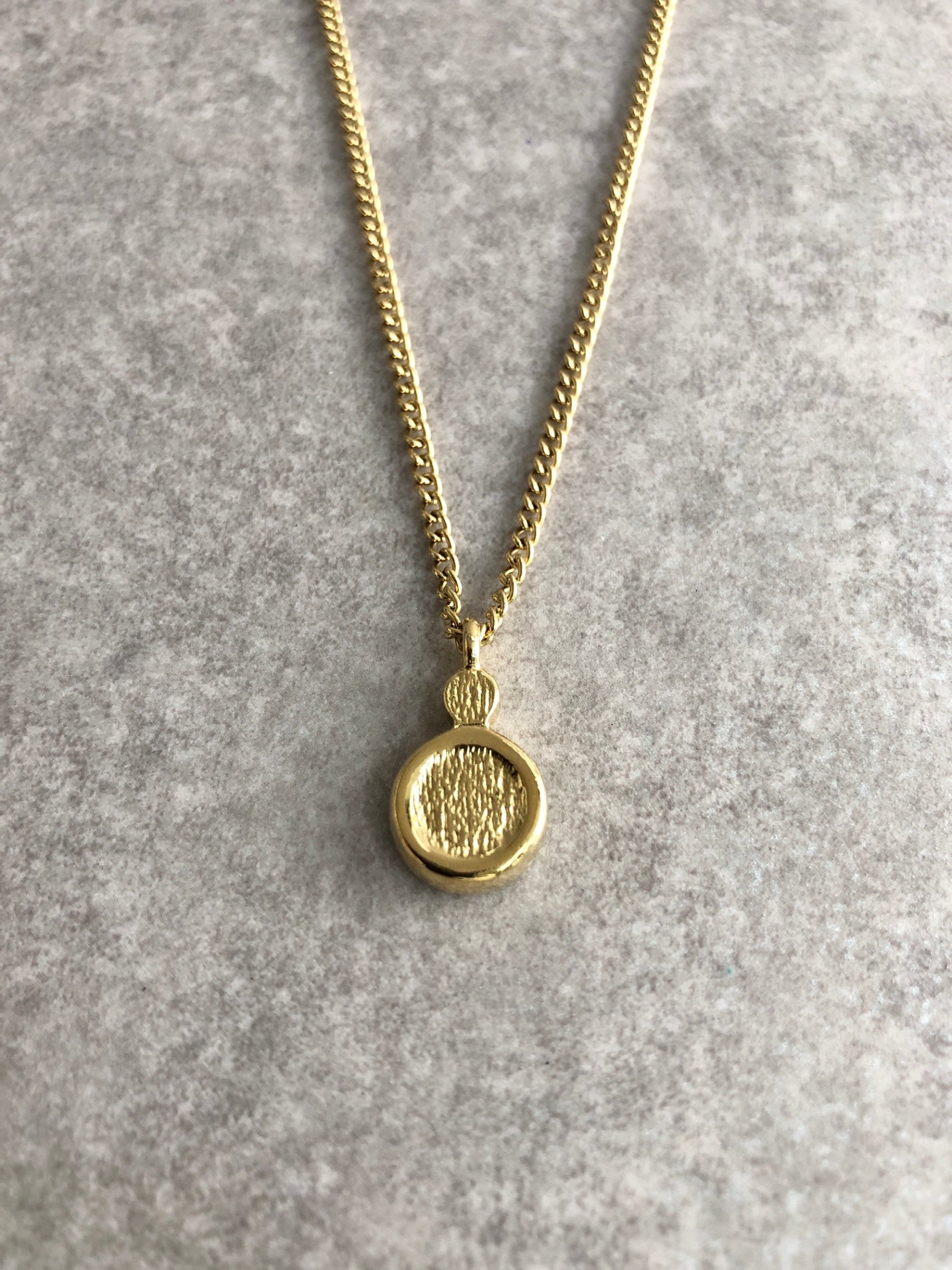 Christian Dior CD Logo Rhinestone Necklace Gold Vintage 3rza6f