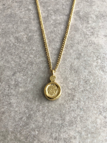 Christian Dior CD Logo Rhinestone Necklace Gold Vintage 3rza6f