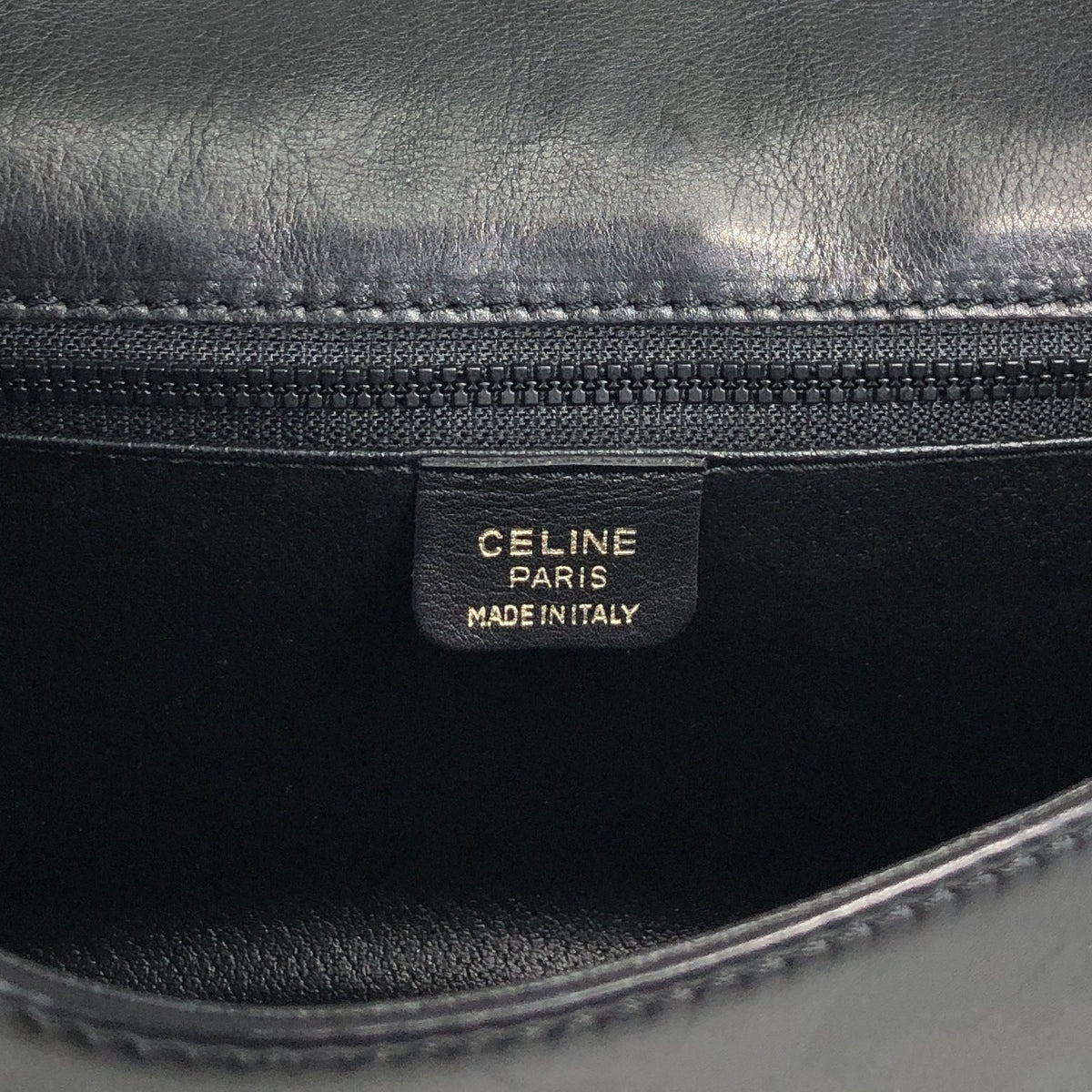 CELINE Gancini Shoulder bag Black Vintage dcwmsj