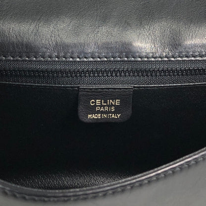 CELINE Gancini Shoulder bag Black Vintage dcwmsj