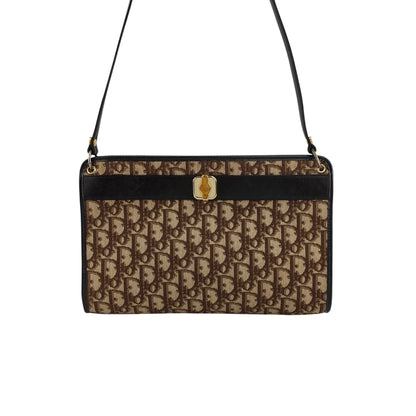 Christian Dior Trotter Shoulder bag Brown Vintage whe6e8