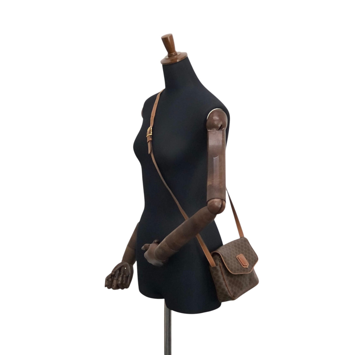 CELINE Macadam Blason  Shoulder bag Brown Vintage t38p84