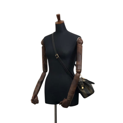 FENDI Pecan Two-way Handbag Shoulder bag Black Vintage tyz7ma