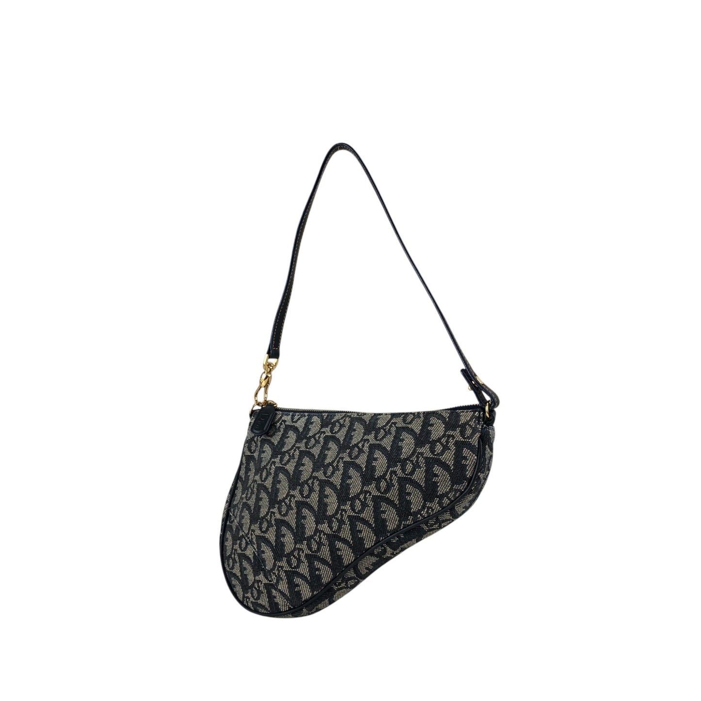 Christian Dior Trotter Small Handbag Shoulder bag Navy Vintage szr3xn