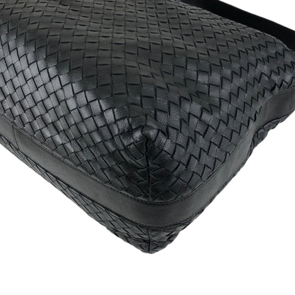 Bottega Veneta Intrecciato Shoulder bag Black Vintage w3k2a2