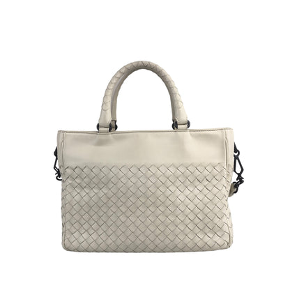 Bottega Veneta Intrecciato Two-way  Handbag Shoulder bag Beige Vintage iudwtu