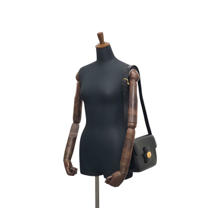 CELINE Triomphe Shoulder bag Black Vintage n24pjw