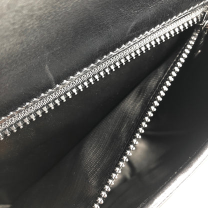 CELINE Front Buckle Shoulder bag Black Vintage 3nhdaw