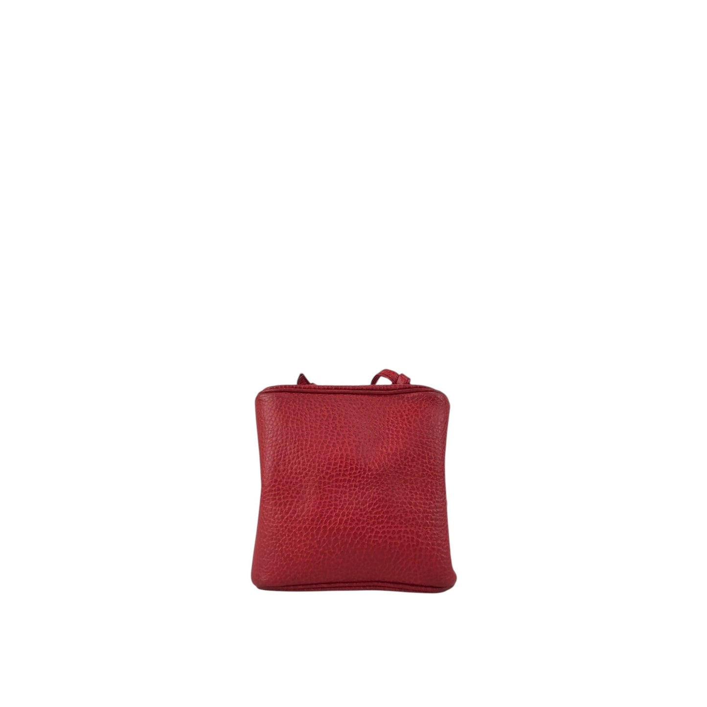 Christian Dior CD Logo Drawstring Small Handbag Red Vintage 46ensx