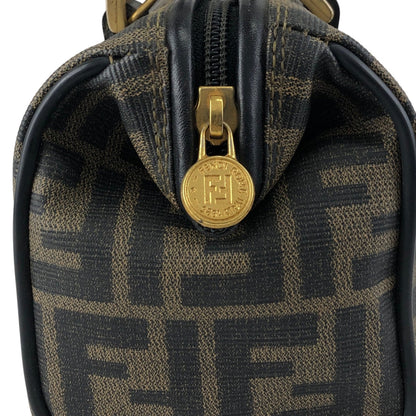 FENDI Zucca Two-way Small Boston bag Shoulder bag Black Vintage prhk66