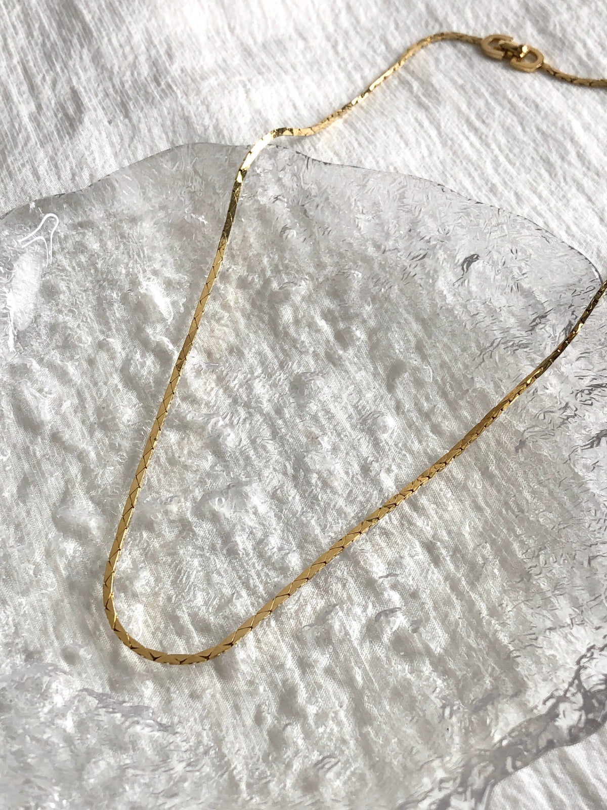 Christian Dior Necklace Gold Vintage  rzvwf6