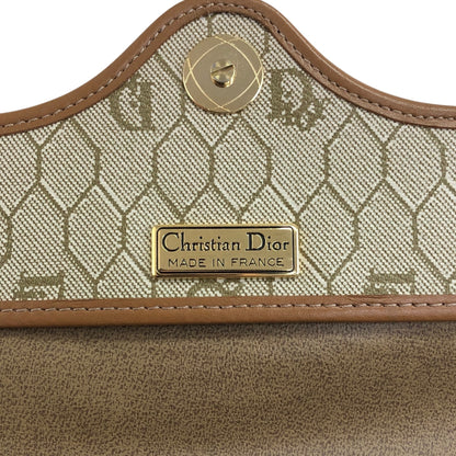 Christian Dior Honeycomb Pattern Shoulder bag Beige Vintage bbirpg