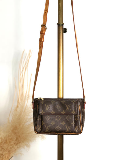 LOUIS VUITTON Monogram Shoulder bag Brown Vintage 53bcj4