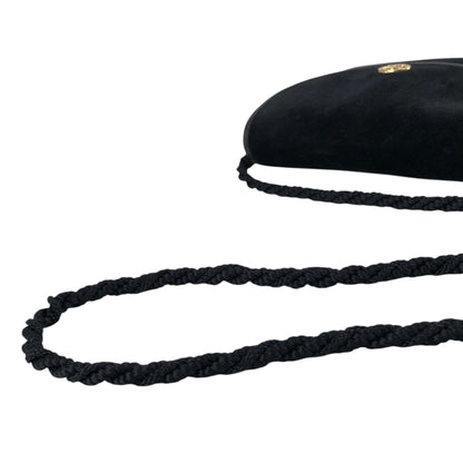 CELINE Blason Small Shoulder bag Black Vintage p8xbtw