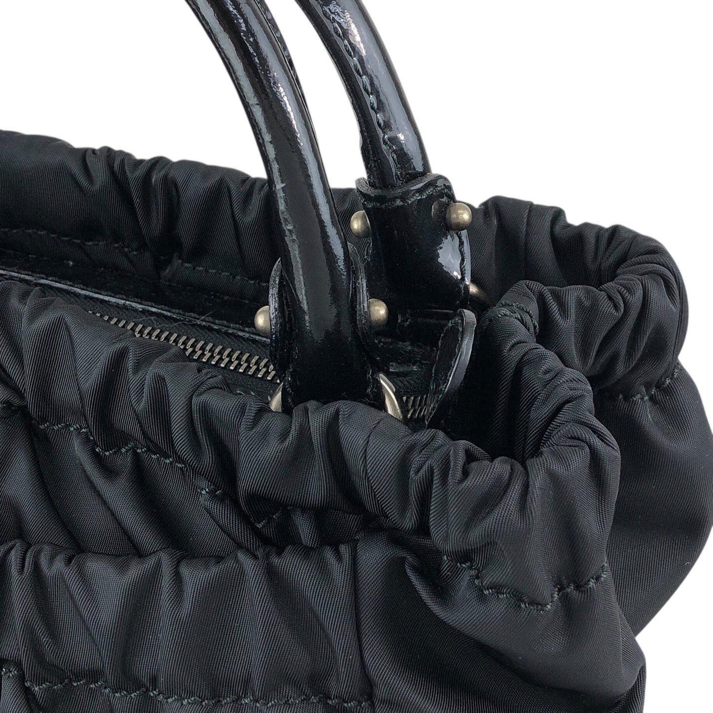 Salvatore Ferragamo Gancini Two-way Handbag Shoulder bag Black Vintage uazc8j
