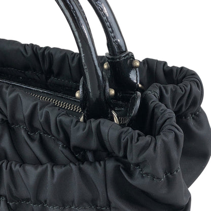 Salvatore Ferragamo Gancini Two-way Handbag Shoulder bag Black Vintage uazc8j