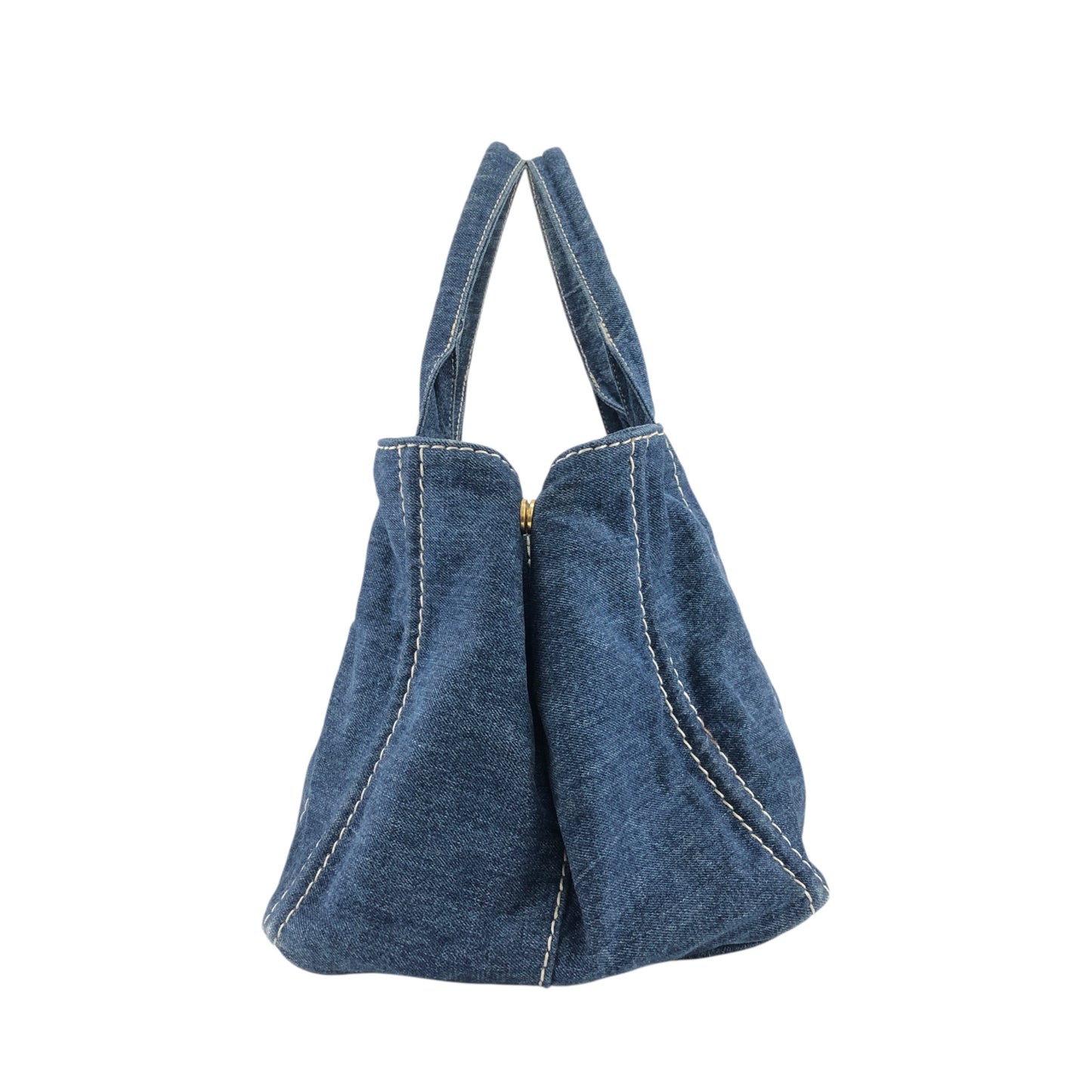 PRADA Canapa Handbag Indigo Vintage t35cnj