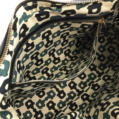 GUCCI Logo Shoulder bag Hobobag Black Vintage 7u7kf6