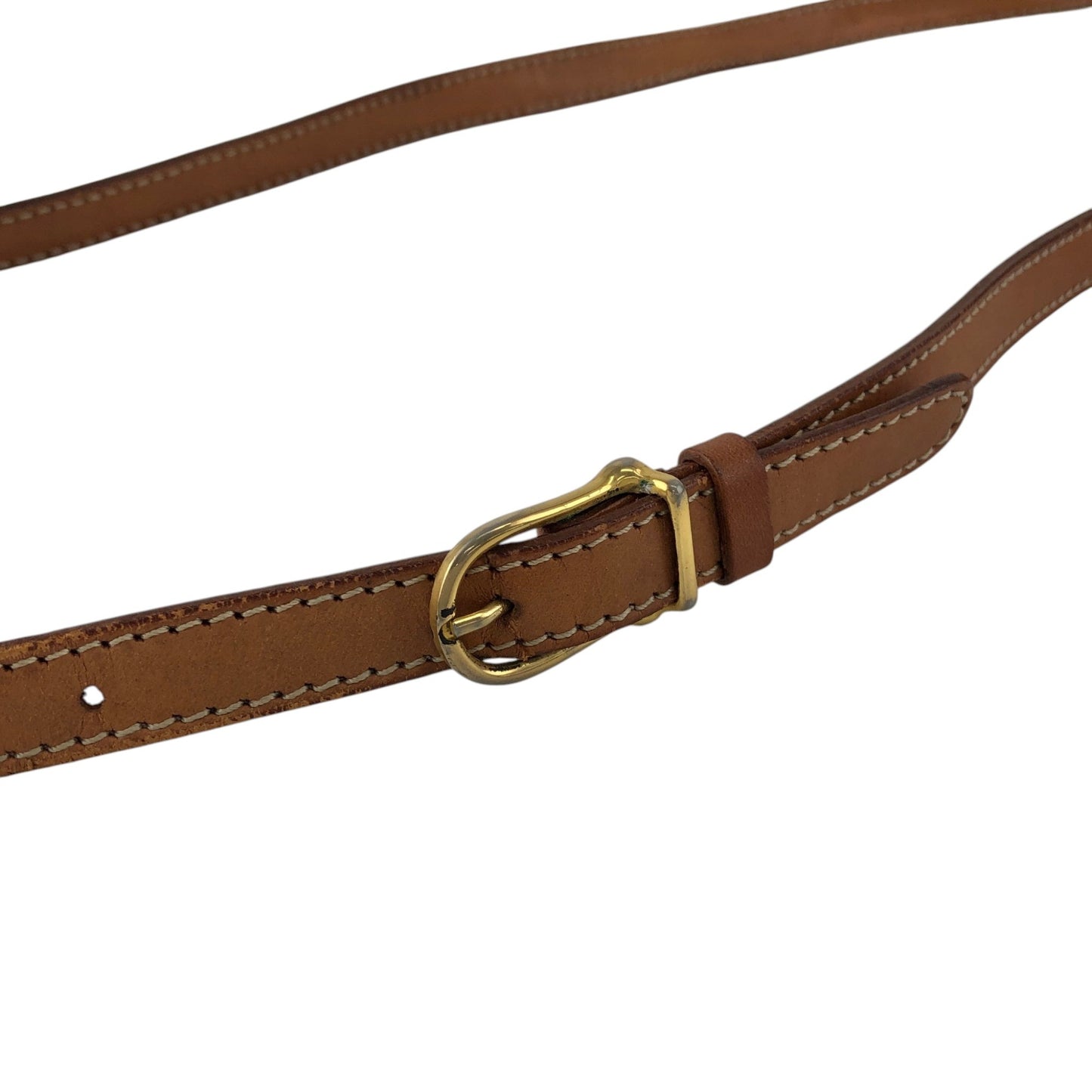 CELINE Macadam Front Buckle Shoulder bag Brown Vintage hkdpre