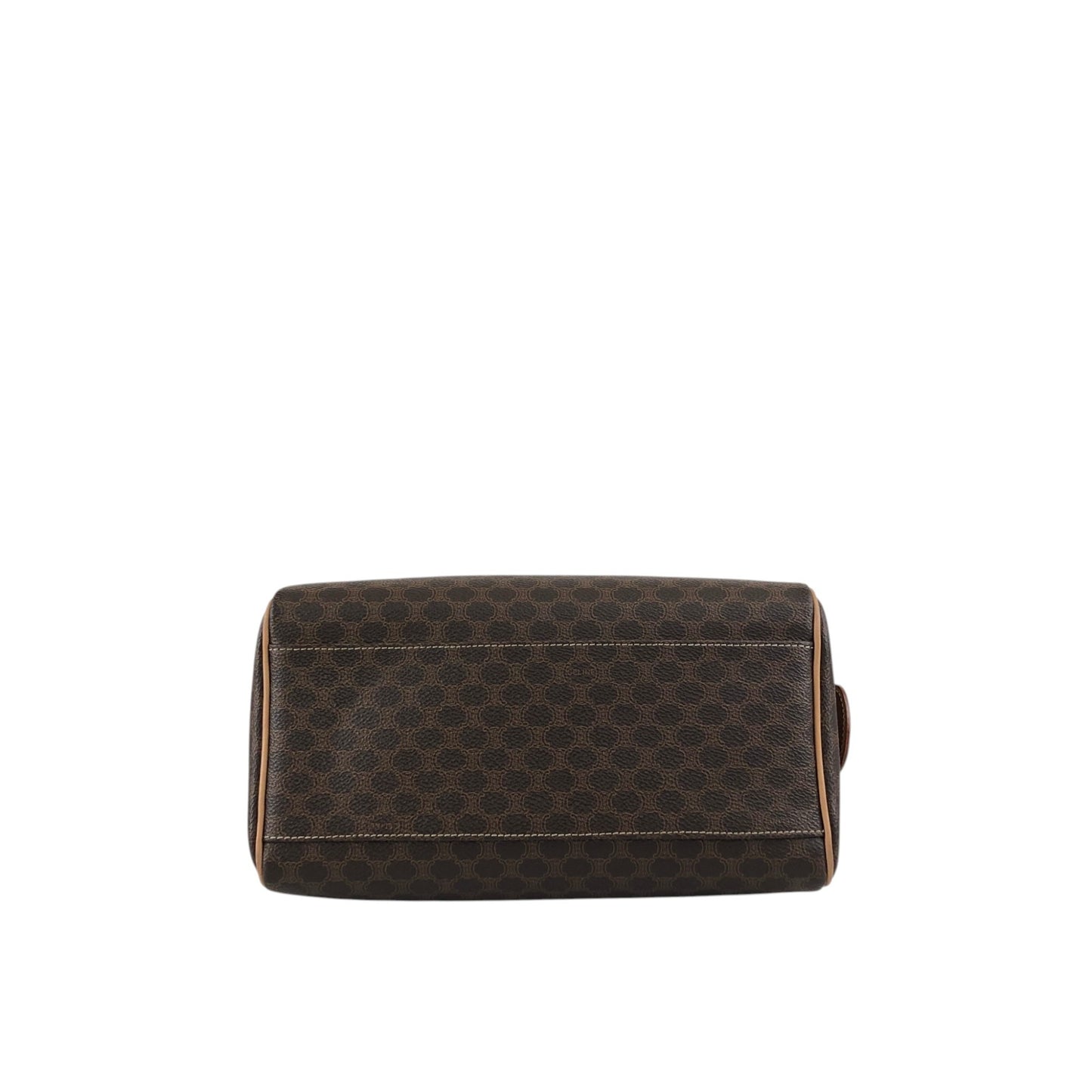 CELINE Macadam Blason Two-way Handbag Shoulder bag Brown Vintage h5nkpp